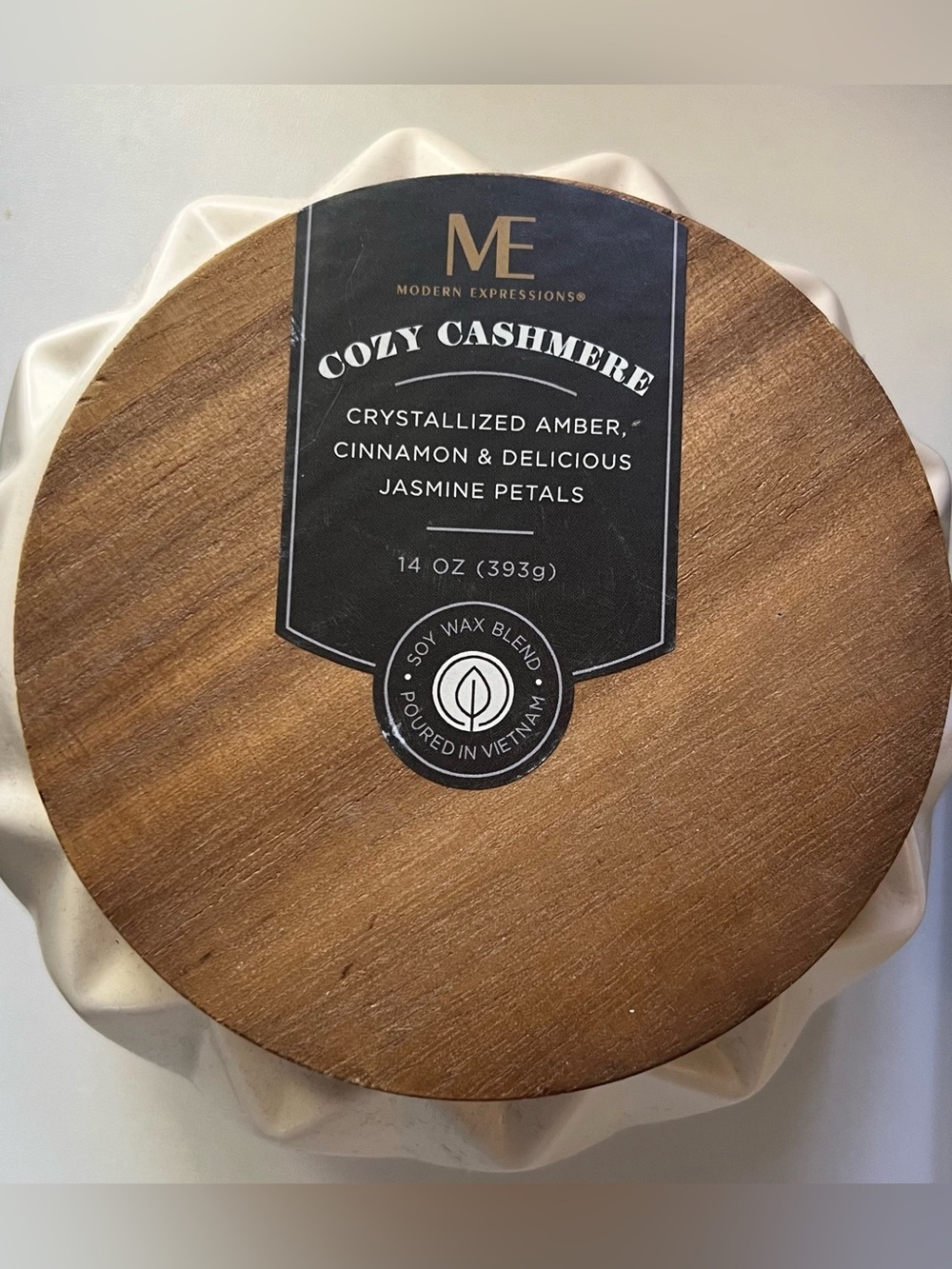 Modern Expressions Cozy Cashmere Three Wick Soy Candle Seasonal Edition 14 Oz